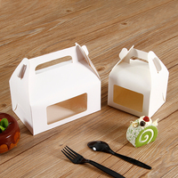Cajas de Cartón para Pasteles y Postres, Biodegradables, Reciclables, Personalizadas, Transparentes, de Calidad Alimentaria, al por Mayor