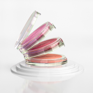 ตลับแป้งขนาดกะทัดรัดสีม่วงสีชมพูตลับแป้งอัดแข็ง3อิน1กล่องเครื่องสำอางขนาดกะทัดรัด - Product Image 5