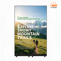 Display LED Verticale per Interni P2.5 con Supporto HDR, Garanzia di 5 Anni, Espositore Digitale Portatile per Promozioni in Negozi