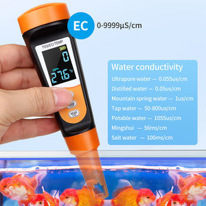 Testeur de qualité de l'eau 3 en 1 TDS EC TEMP, stylo de test de qualité de l'eau, détecteur de <span class=keywords><strong>pH</strong></span> étanche IP67 pour piscine - Product Image 4