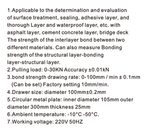 Hochpräzises Interlayer-Bonding-Spezial zieh instrument für die Prüfung von geo technischen Schnitts tellen - Product Image 4