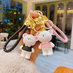 2024 New Arrival Promotion Gifts Kawaii Cute Cartoon Bear Soft PVC 3D <b>Custom</b> Logo <b>Keychain</b> - Product Image 3