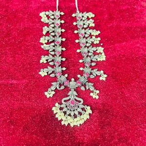 Collares de diseñador artificial de latón, collar de latón de la mejor calidad, conjunto de joyería de lujo para mujer, brillante en precio al por mayor - Product Image 1