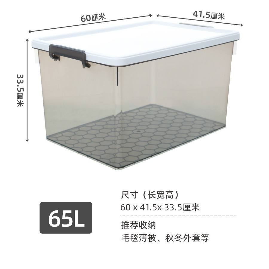 X-6269 Boîte de rangement 31L Blanc cassé