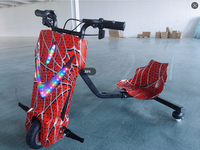 Tricycle Électrique de Haute Qualité 3 Roues 250W pour Enfants, Siège Lumineux, Trottinette Enfant, Kart de Drift 360°, Rotation Extrême en Extérieur