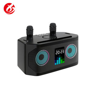 Mini haut-parleur Portable extérieur Mini fête basse Hifi Bt haut-parleur avec micro maison haut-parleur karaoké sans fil avec chargeur sans fil - Product Image 5