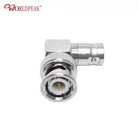 Adaptateur vidéo 90 degrés BNC à angle droit mâle vers BNC femelle en forme de L prise vers séparateur Jack connecteur adaptateur coaxial CCTV SDI RF
