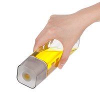 Bouteille Distributrice Unique en Verre pour Huile et Vinaigre, Ensembles de Pots à Salade, Assaisonnements, Sel et Poivre pour Restaurant