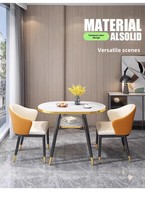 Luxe en bois moderne plein bois pierre salle à manger ensemble table 6 places avec chaise salon Restaurant meubles ensembles chaises