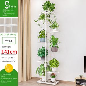 غرفة معيشة حديثة 8 روابط عرض حامل زهور معدني حديقة الزفاف وعاء زهور حامل حائط معلق على الحائط حامل نبات حديد - Product Image 6