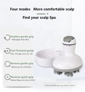 Minimasajeador portátil de silicona con batería para el crecimiento del cabello, masajeador de cuero cabelludo para cabeza vibradora eléctrica con garra de pulpo - Product Image 4