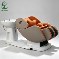 Chaise électrique de shampooing de massage de lit de station thermale de tête de salon de coiffure de Jincheng avec la circulation de l'eau