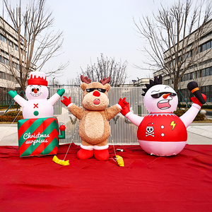 Muñeco de Nieve Inflable Navideño de 2 Metros, Resistente al Agua, Canta <span class=keywords><strong>Canciones</strong></span>, Reutilizable, Decoración Navideña <span class=keywords><strong>para</strong></span> Exteriores - Product Image 5