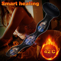 Nouveau fonctionnel en gros longue silicone souple chauffage par choc électrique perles anales jouets anaux godemichet Anal pour femmes homme Plug Anal
