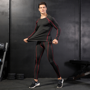 Celana Olahraga Pria Bahan Bernapas untuk Fitness, Atletik, dan Workout, Model Ketat dengan Pinggang Elastis untuk Gym - Product Image 1