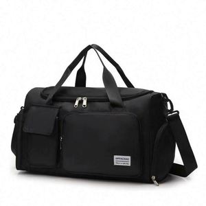 Muestra gratuita de bolsa de viaje, mochila de maternidad diagonal de gran capacidad, ligera, con separación de almacenamiento para ropa seca y mojada, moderna y deportiva. - Product Image 3