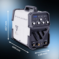 Saldatrice Inverter IGBT AC DC TIG MMA ARC 2in1 per Alluminio 200A 230V TIG200ST - Disponibile per Agenzie