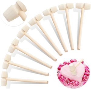 Mini marteau en bois pour <span class=keywords><strong>jouets</strong></span> et accessoires pour animaux de compagnie, outils de pâtisserie, artisanat en bois, marteau de pêcheur pour chocolat - Product Image 1