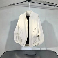 Veste pour homme avec logo personnalisable, veste rétro décontractée coupe-vent respirante, veste de pilote pour homme automne et hiver
