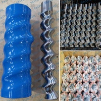 Pièces de pompe à mortier de haute qualité en aluminium/acier usinées CNC D6-3, vis de rotor/stator, tolérances personnalisées pour le ciment et le plâtre
