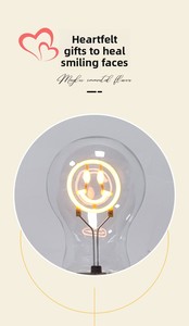 <b>Light</b> Bulb Night <b>Light</b> Magnetic Floating <b>Plug</b>-<b>in</b> Desk Lamp Touch Control LED Warm White Modern ABS Minimalist - Product Image 6
