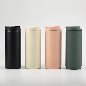 Portable Stainless Steel Vacuum Insulated Car <b>Coffee</b> Mug Skinny Tumbler 400ml Sports Water Bottle 6-12 Hours Thermal Performance - Product Image 1
