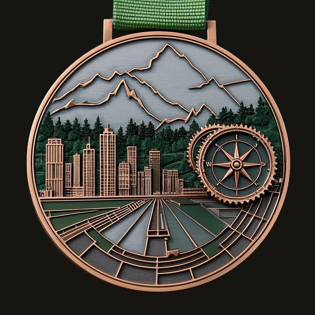 Wholesale 3D Custom Metal Sublimation Medal UV Printing Alloy Steel Angel Logo Die Cut Sports-Themed Personalized Souvenir Model