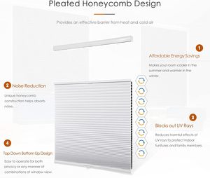 بمحرك كهربائي من أعلى وأسفل وأعلى لاسلكي ظلال هوني كومب تعتيم خلوي - Product Image 6