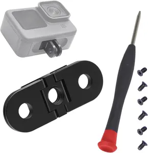Accept Custom Replacement Folding Fingers Magnet Adapter Mount with 1/4 Tripod Connect Port for Gopro Hero 11 10 9