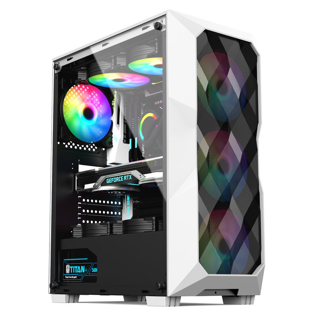 PC Cooling Server Case Cor Sair  ATX Chassis Water Cooling White/Black 120mm Fans Gaming Computer Case
