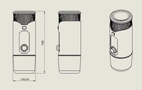 Vente en gros mini tête de narguilé électrique 15000mAh en alliage d'aluminium ensemble de shisha électronique portable chauffage rapide tasse miroir utilisation voiture