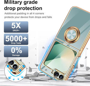 Casing ponsel mewah tahan guncangan untuk Samsung, casing ponsel mewah, penutup magnetis nirkabel pemasangan pada Mobil Samsung Z Flip6 5 4 <span class=keywords><strong>3</strong></span> - Product Image 6