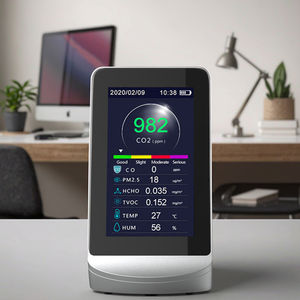 Unterstützung des Luftqualitätsmonitor-Detektors Daten erfassung für AQI PM2.5 CO <span class=keywords><strong>CO2</strong></span> HCHO TVOC Temperatur und Luft feuchtigkeit - Product Image 3