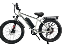 Vélo électrique OBX EB26 OEM 1000W 15AH à double suspension, écran numérique, moteur sans balais, charge rapide, batterie amovible, pneus larges 26 pouces