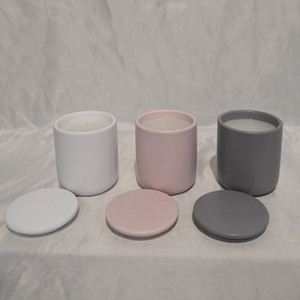 Pots de bougies en céramique mats, 1 pièce, style nordique, moderne, européen, pour décoration de noël, bon marché - Product Image 4