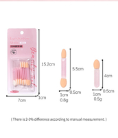 LMLTOP Vente en gros – Applicateur de fard à paupières double face 8-en-1 avec éponge haute élasticité – Pinceau à fard à paupières portable – Outils de maquillage pour les yeux
