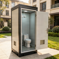 Toilettes préfabriquées en conteneur pour les États-Unis, WC portables, toilettes publiques extérieures, cabine de toilettes, panneau sandwich EPS, salle de bain