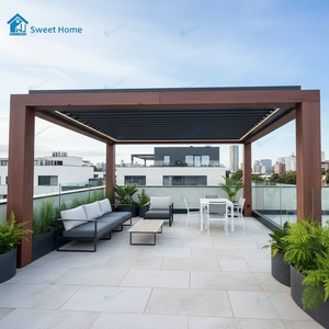 Pergola extérieure en aluminium Sweet Home, robuste et résistante au vent, idéale <span class=keywords><strong>pour</strong></span> la cour, le <span class=keywords><strong>jardin</strong></span>, le bord <span class=keywords><strong>de</strong></span> la piscine et les moments <span class=keywords><strong>de</strong></span> détente - Product Image 2