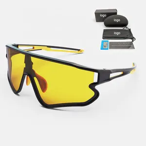 Yürüyüş anti UV400 popüler retro üretici spor bisiklet polarize güneş gözlüğü spor gözlük gece görüş gözlüğü