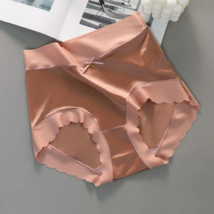 Nay1il Intimo Donna in Seta Ghiaccio <span class=keywords><strong>Senza</strong></span> Cuciture, <span class=keywords><strong>Slip</strong></span> in Raso di Seta Ghiaccio <span class=keywords><strong>Senza</strong></span> Traccia a Vita Media, <span class=keywords><strong>Slip</strong></span> Lavorati a Maglia Tinta Unita - Product Image 6