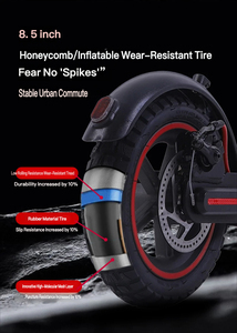 Monopattino Elettrico Pieghevole per Adulti 250W 36V 7.5Ah con Pneumatici da 8.5 Pollici, Freno Elettrico Anteriore e Freno a Disco Posteriore, Sedile Rimovibile - Product Image 4