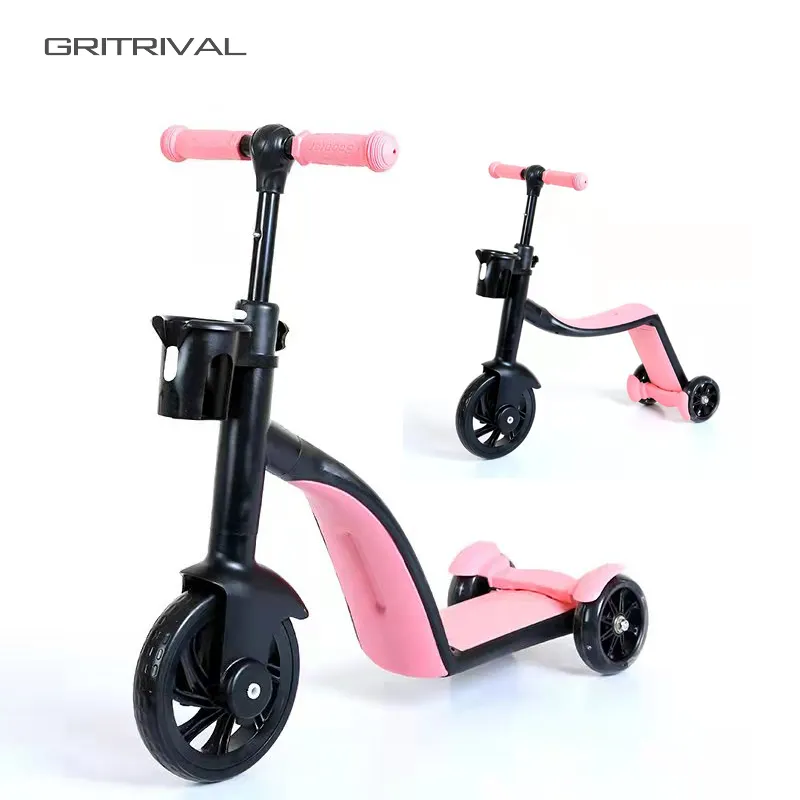 cheap ce standard toy scooter for boys and girls / cartoon scooter for kids with seat / 4 wheel 3in1 baby scoter kids scooter