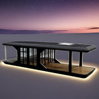 Bureau mobile moderne OEM Hôtel préfabriqué Expédition extérieure Campers mobiles Resort Space Capsule House