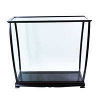 Vitrine de présentation nautique double face en bois transparent sur mesure pour modèles de bateaux et cadeaux, idéale pour la décoration de la maison ou du bureau