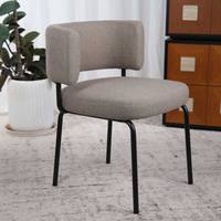 Chaise de salle à manger confortable en tissu haut de gamme, design luxueux multi-usages pour hôtel, restaurant, bureau, chambre à coucher, vente en gros