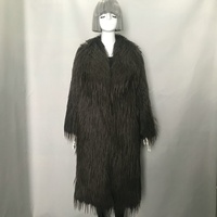 Nouvelle Arrivée Hiver – Poncho Long Vintage en Fausse Fourrure à Pompons pour Femme, Idéal pour l'Export