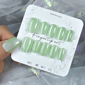 Prensa hecha a mano en las <span class=keywords><strong>uñas</strong></span> <span class=keywords><strong>cortas</strong></span> pintadas a mano 10 Uds ataúd cuadrado ojos <span class=keywords><strong>de</strong></span> gato diseño <span class=keywords><strong>Uñas</strong></span> acrílicas <span class=keywords><strong>cortas</strong></span> <span class=keywords><strong>uñas</strong></span> prensa al por mayor - Product Image 4