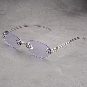 Nouvelles Lunettes de Soleil Ovales Tendance 2025 pour Femmes, Monture Sans Cadre Élégante pour Visage Ovale - Product Image 3