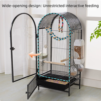 Grande cage à oiseaux décorative pour la maison, volière pour perroquet, calico, agapornis, pinson, canari, cage à oiseaux en métal spacieuse pour usage intérieur