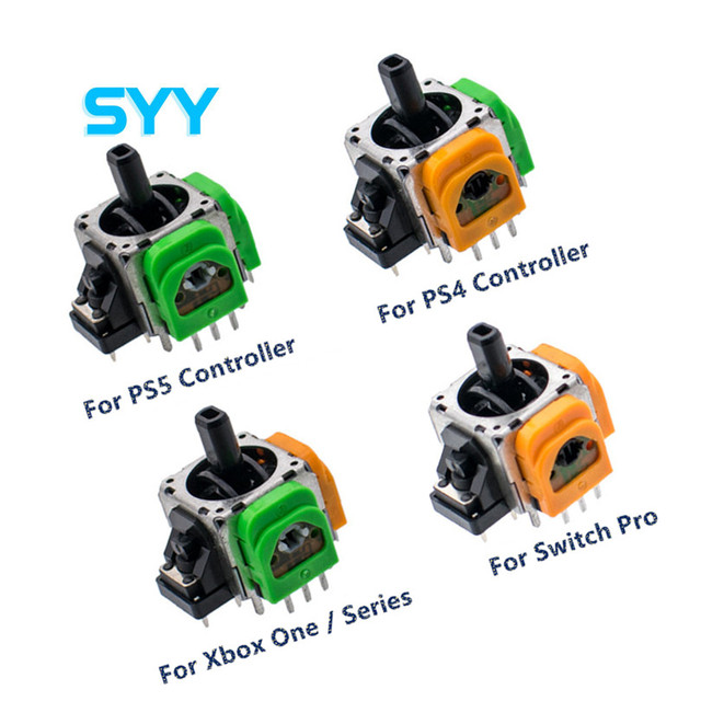 SYY Hall Analog Joystick for PS4 PS5 Switch Pro Xbox One Series Controller Repair Parts Replacement